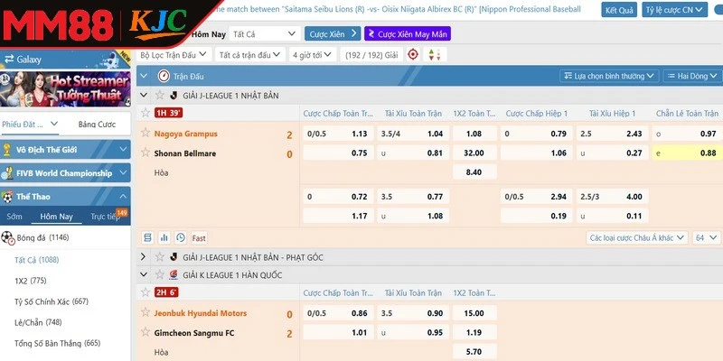 Cách tham gia vào chuyên mục thể thao rất đơn giản cho cược thủ
